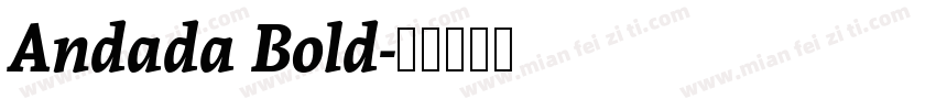 Andada Bold字体转换
